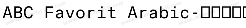 ABC Favorit Arabic字体转换